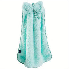 Pattern Hanging Towel Coral Fleece Quick-drying Hand Towel
