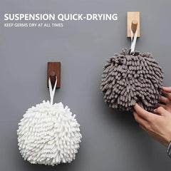 Quick Dry Microfiber Hanging Towel Ball for Hands and Fingers