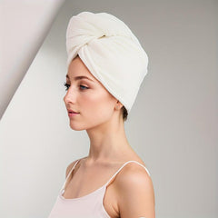 Embroidered Hair Towel Soft Hair Drying Cap Highly Absorbent Hair Wrap Towel