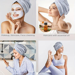 Quick Drying Hair Towel Cap Coral Fleece for Women