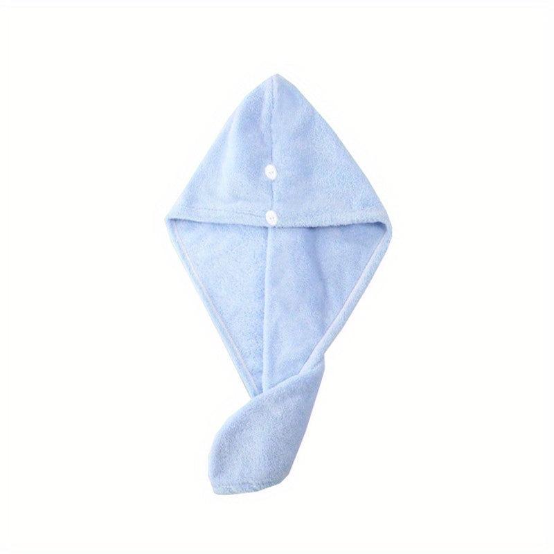 Quick Drying Hair Towel Cap Coral Fleece for Women
