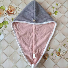 Soft Hair Drying Cap Double Layer Thickened Hair Towel for Women