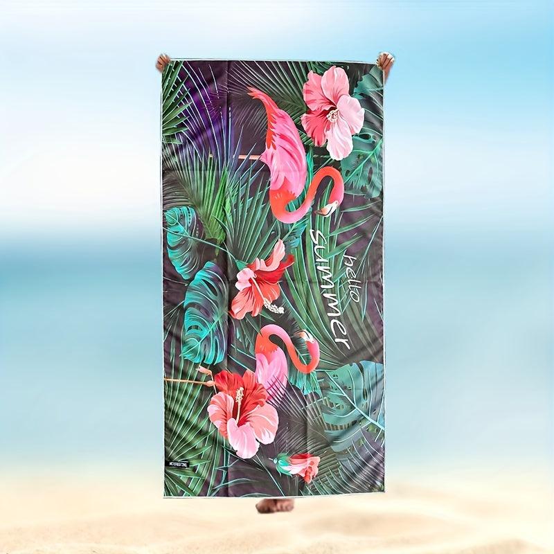 2pcs Microfiber Beach Towel Quick Dry Soft Absorbent Printed Beach Towel