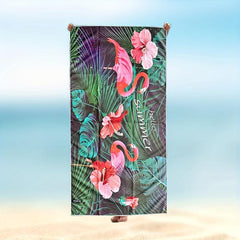 2pcs Microfiber Beach Towel Quick Dry Soft Absorbent Printed Beach Towel