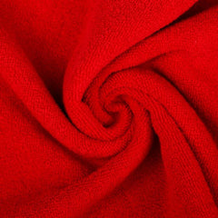 Red Embroidered Hand Towel Soft Cotton Absorbent Towel