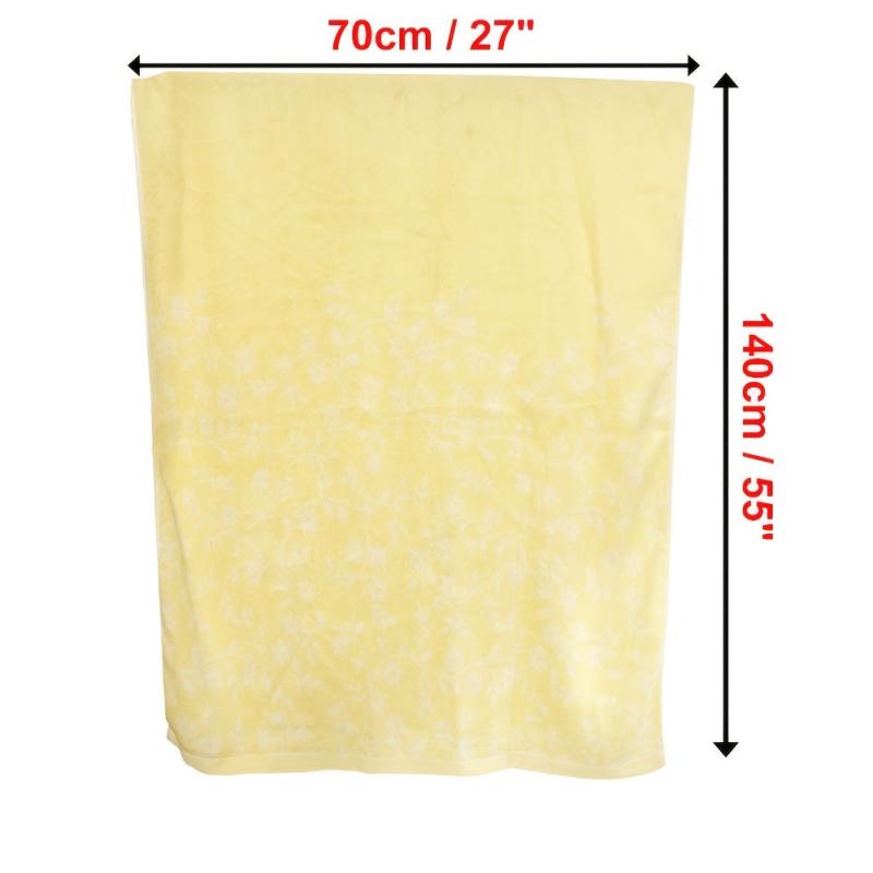 Soft Flower Pattern Bamboo Fiber Bath Towel