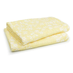 Soft Flower Pattern Bamboo Fiber Bath Towel
