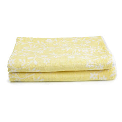 Soft Flower Pattern Bamboo Fiber Bath Towel