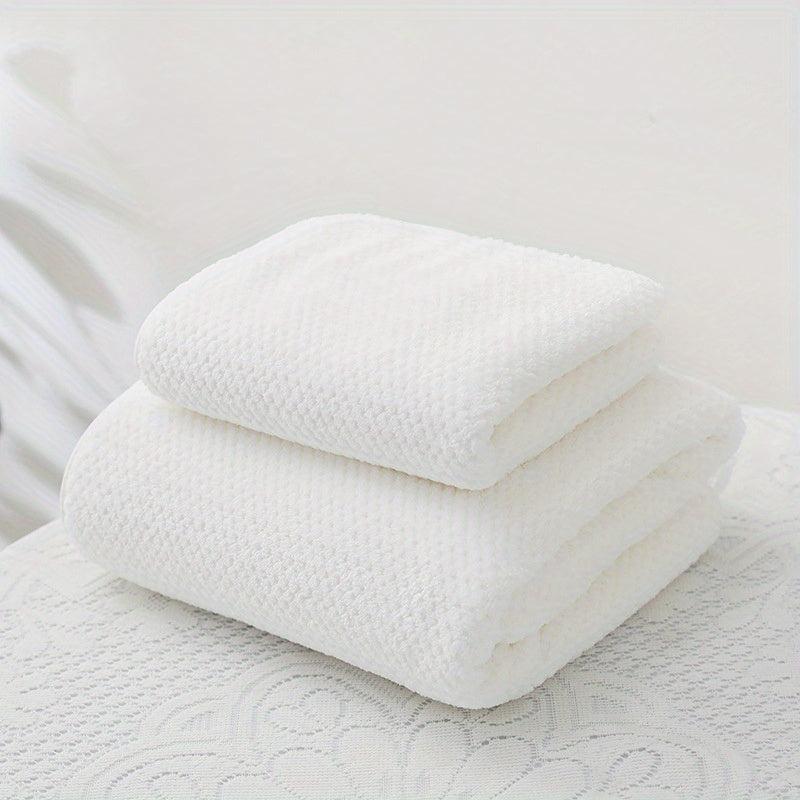 2pcs Soft Towel Set Quick Drying Absorbent Towels