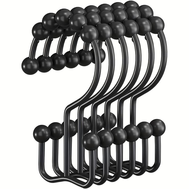 6Pcs Stainless Steel Mountain Ball Curtain Hooks