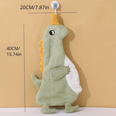 Coral Fleece Fingertip Towel Cartoon Pattern Soft Absorbent Towel
