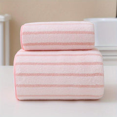 Macaroon Hand and Bath Towel Set, Absorbent and Soft Bathroom Shower Tool