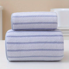 Macaroon Hand and Bath Towel Set, Absorbent and Soft Bathroom Shower Tool