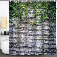 Natural Wind Bathroom Partition Shower Curtain