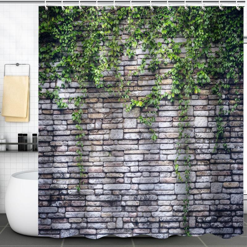 Natural Wind Bathroom Partition Shower Curtain