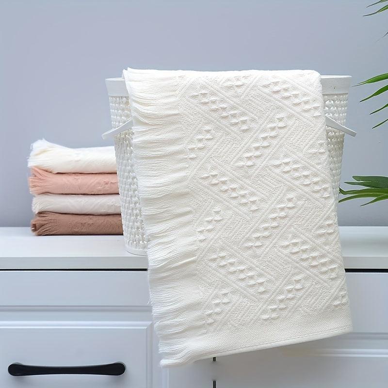 Soft Tassel Hand Towel for Bathroom 29.53 x 13.78 inches