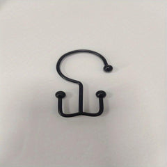 12pcs Double Sided Shower Curtain Hooks Rust Proof Shower Hangers
