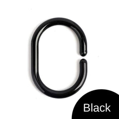 10pcs C Shaped Curtain Hooks for Bathroom and Window