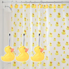 12pcs Duck Shower Curtain Hook Decorative Rustproof Bathroom Accessories
