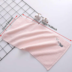 Cartoon Embroidery Face Towel Soft Absorbent Towel
