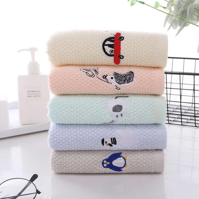 Cartoon Embroidery Face Towel Soft Absorbent Towel