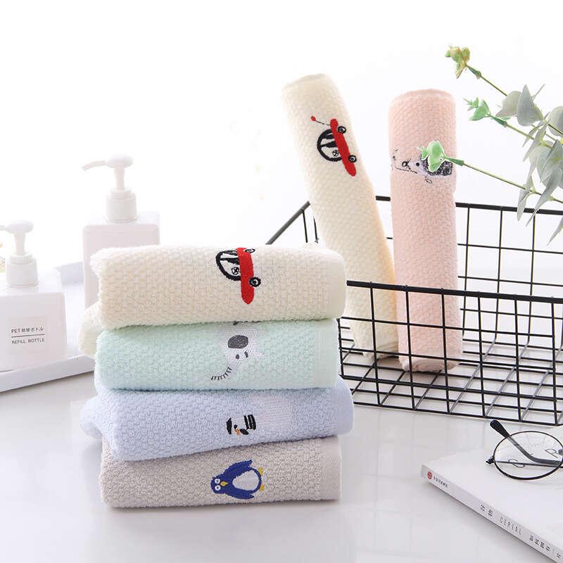 Cartoon Embroidery Face Towel Soft Absorbent Towel
