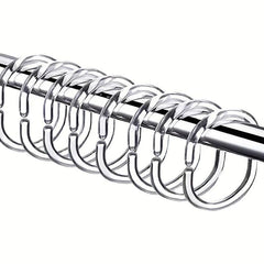 10pcs C-Shaped Shower Curtain Hooks Plastic Rings Bathroom Rod Hooks