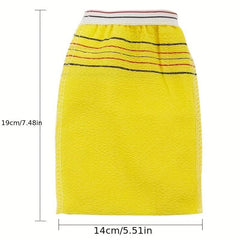 5pcs Striped Bath Exfoliating Glove Skin Care Shower Scrubber