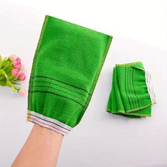 5pcs Striped Bath Exfoliating Glove Skin Care Shower Scrubber