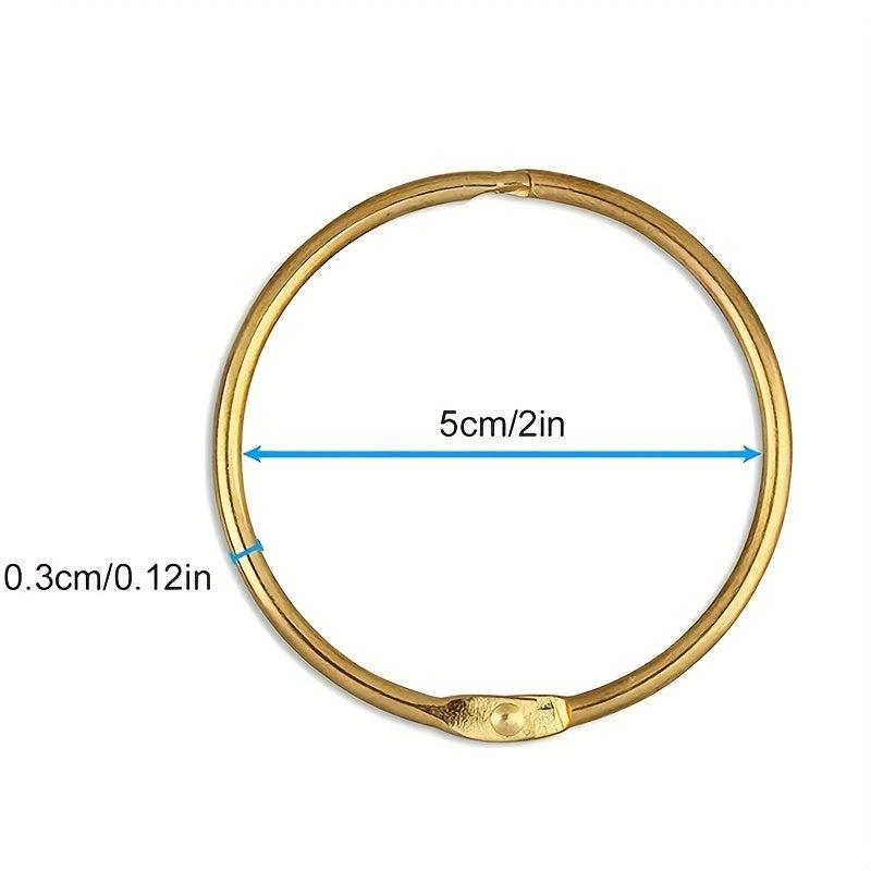12pcs Curtain Rings 50mm Round Rings Curtain Clips Metal Clips for Curtains