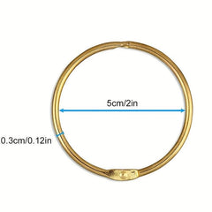 12pcs Curtain Rings 50mm Round Rings Curtain Clips Metal Clips for Curtains
