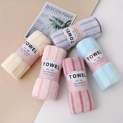 5pcs Coral Fleece Hand Towel Soft Absorbent Towel for Bathroom