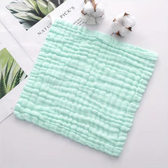 2pcs Plain Cotton Washcloth Lightweight Household Handkerchiefs