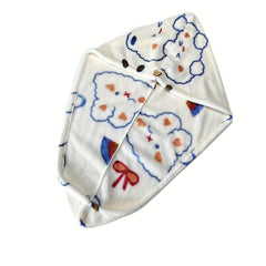 Microfiber Hair Towel with Button for Quick Drying Hair