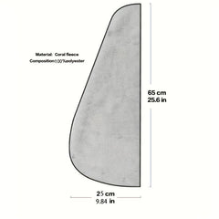 Microfiber Hair Towel with Button for Quick Drying Hair