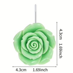 Decorative Stainless Steel Shower Curtain Hook Set
