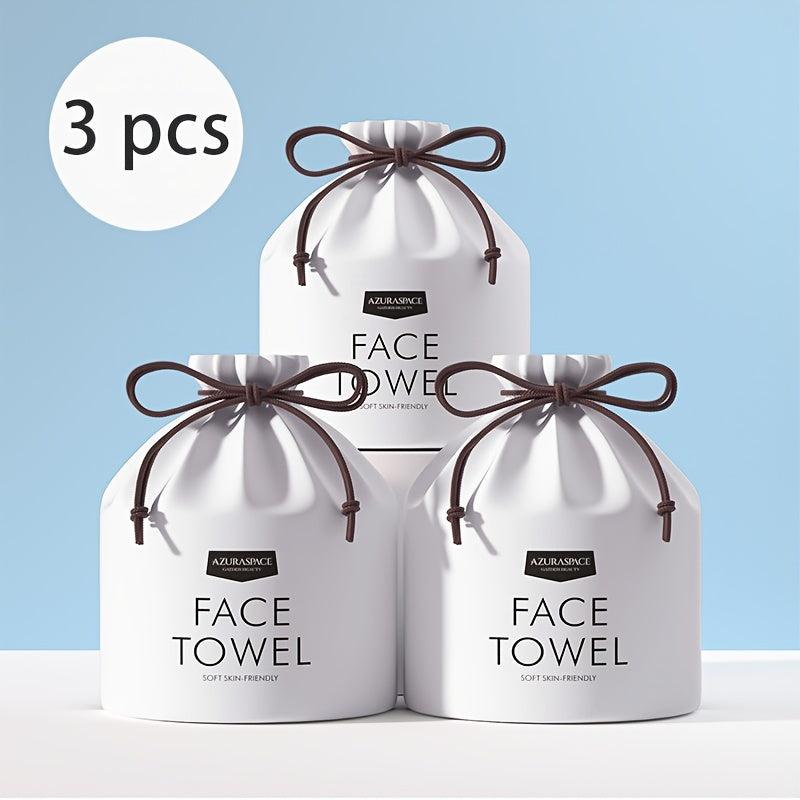 3 Packs Disposable Thickened Face Towel Facial Tissue Roll