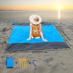 Oversized Lightweight Beach Blanket Adults Waterproof Sandproof Large Picnic Mat