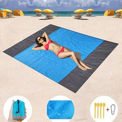 Oversized Lightweight Beach Blanket Adults Waterproof Sandproof Large Picnic Mat