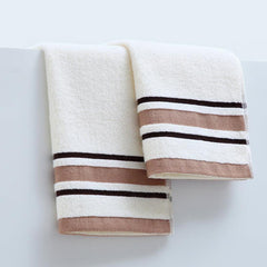 4pcs Striped Washcloth Household Handkerchiefs Soft Absorbent Towel
