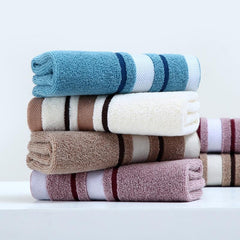 4pcs Striped Washcloth Household Handkerchiefs Soft Absorbent Towel