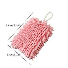 1pc Absorbent Quick Dry Kitchen Hand Scrubber Rags Chenille Hand Scrubber Towels