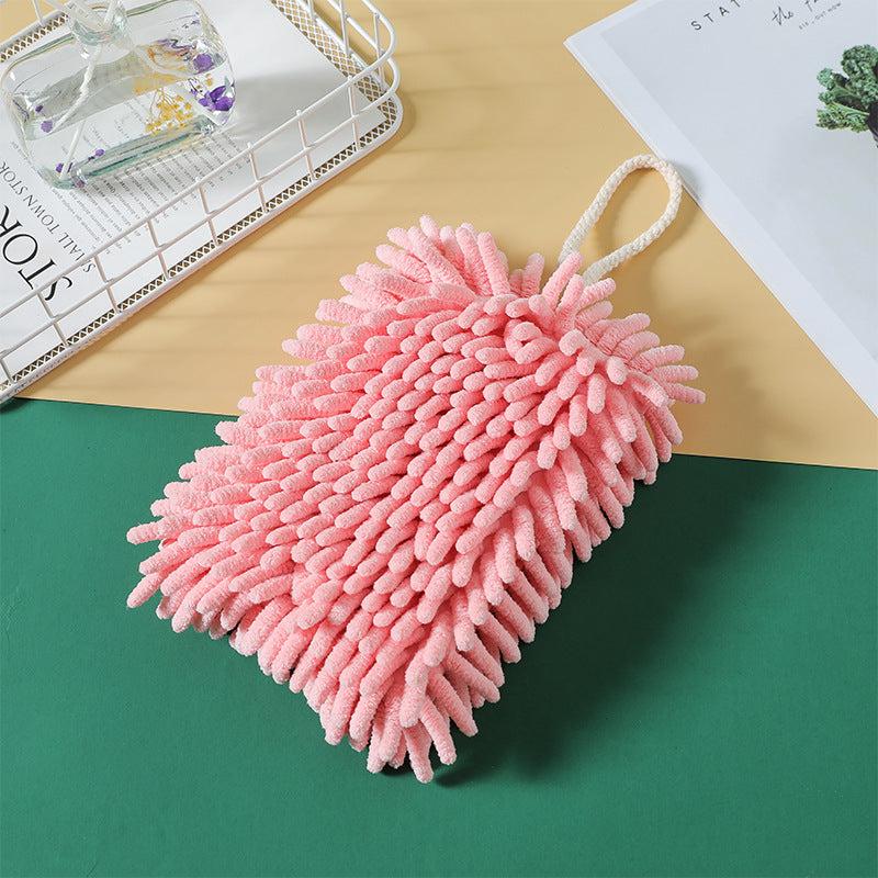 1pc Absorbent Quick Dry Kitchen Hand Scrubber Rags Chenille Hand Scrubber Towels