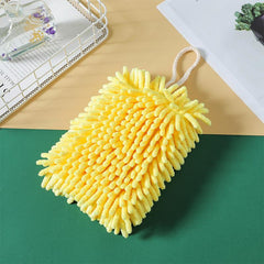 1pc Absorbent Quick Dry Kitchen Hand Scrubber Rags Chenille Hand Scrubber Towels