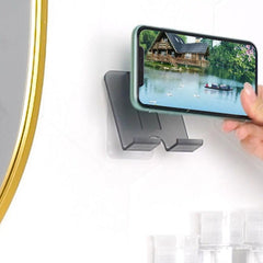 Wall Mount Mobile Phone Holder Non-marking Sticky Rack