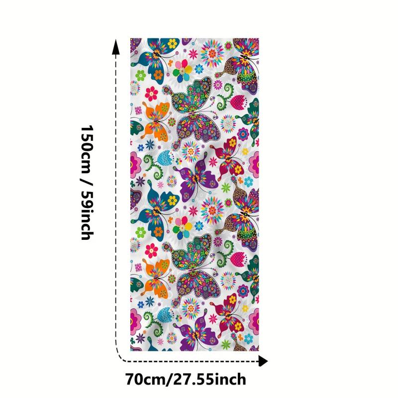 Colorful Butterfly Beach Towel Quick Drying Microfiber Soft for Travel Swim Pool