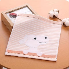 3pcs Dog Pattern Washcloth Cartoon Handkerchiefs Small Square Towel