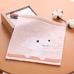 3pcs Dog Pattern Washcloth Cartoon Handkerchiefs Small Square Towel