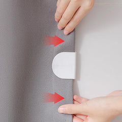 4pcs Shower Curtain Buckle Wall Mounted Shower Curtain Clip Bathroom Accessories