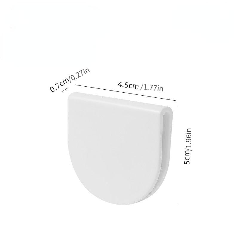 4pcs Shower Curtain Buckle Wall Mounted Shower Curtain Clip Bathroom Accessories